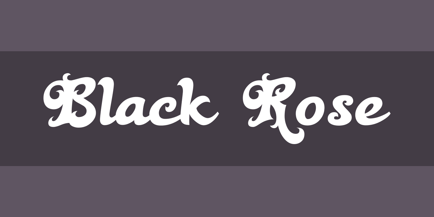 Beispiel einer Black Rose-Schriftart